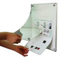건물안내도 홍보물 아크릴커버 B3액자 신상품 모델하우스 사무실, 선택사항_검정
