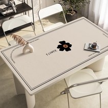 가죽 식탁매트 식탁 테이블 책상 보호필름 유리대용 가죽 방수 식탁매트, 80x130cm, A