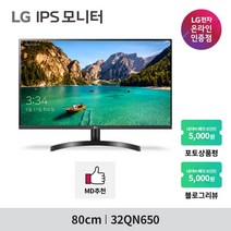 LG 32QN650 32인치 QHD 고해상도 IPS HDR10 사무용 재택근무 모니터, 32QN650(택배발송-안심번호불가)