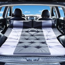 SUV 차량용 차박 자충매트 + 파우치, 흑회색