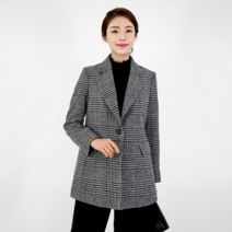 모슬린 여성 엄마옷 체크 누빔 자켓 FJK111150 마담/미시옷/중년여성의류/빅사이즈/40대/50대/60대여성옷