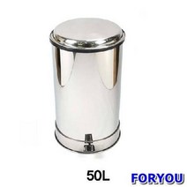 ForU278 스텐 페달 휴지통 스텐페달휴지통 업소용주방용품 생활잡화 주방용품 쓰레기통