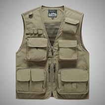 야외 촬영 조끼 낚시 조끼 등산 조끼 An outdoor vestNo.4 다소미얼, 카키, XL