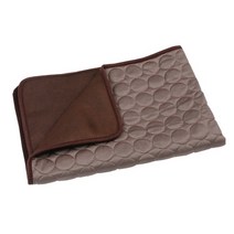 애견냉각매트 강아지 여름 쿨방석 개 냉각 매트 애완 동물 침대 고양이 kennel pad 통기성 애완 동물 self 냉각 담요 dog crate sleep mat, 커피, m-62x52cm