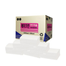 세이크린 무형광 핸드타올 흰색 5000매, 2box