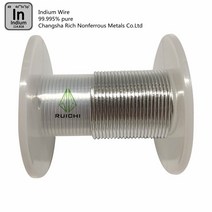코팅철사 0.5mm 0.8mm 1mm 1.5mm 2mm 직경 2.5mm 인듐 금속 와이어 99.995 순수 인듐 와이어