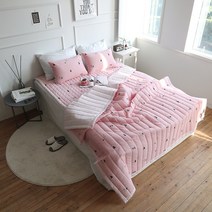 홑이불 여름누빔이불 침대 침구 패드 카페트 메트 시어서커 퀸 싱글 검은고양이 요이불 간절기 낮잠 차렵이블세트 어린이 키즈 국내산 홋이불 시원한 가벼운 냉감 자취 원룸 냉장고 Q S, 죠이샤카 베개커버40x60, 터키블루