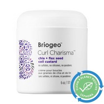 Briogeo 브리오지오 Curl Charisma™ Chia + Flax Seed C오일 Custard 229644, 6 oz/ 177 mL