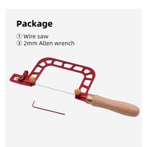 다이아몬드 와이어 직소 톱과 프렛 목재 대처 옥 스톤 세라믹 금속 절단용 프레임, 02 3inchSaw12pcs blades