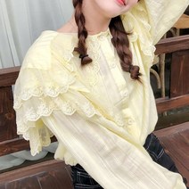치코엘라ㅡ하자르 러블리 레이스 블라우스