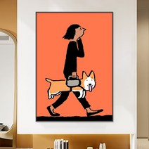 장줄리앙 Jean Jullien 쥴리앙 팝 아티스트 그림 전시 그래픽, 30X40cm, QS1129