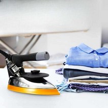 공업용 다리미 세탁소다리미 업소용 스팀 전문가용, (그레이) 35개 구멍 - 더블 스팀 다리미