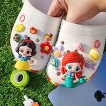 [고퀄리티/단독]공주슈비츠 세트 디즈니 백설공주 인어공주 3D 피규어 신발꾸미기, 라푼젤