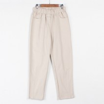 원타임 여성용 빅사이즈 밴딩 스판 코튼 팬츠