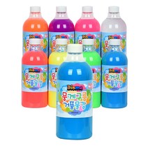 [키즈맘아트] 뭉게구름 거품물감 1000ml 낱색 (리필), 형광 보라