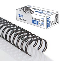 양지사 더블 제본소품 와이어링 2:1, 33mm, 블랙