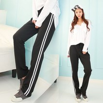 제이피플 여성용 이선져지 트레이닝 팬츠 하의 이선 두줄 밴딩 츄리닝 바지 빅사이즈 홈웨어