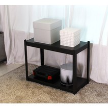 리빙나이스 고릴라랙 선반 800 2단 블랙, 1개, 고릴라랙 800 2단 90 블랙