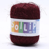 솔잎 코바늘 목도리 니트 뜨개실, 108 솔잎 와인