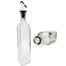 시노글라스 유리 오일병 블랙, 500ml, 1개
