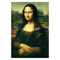 갤러리파크 레오나르도다빈치 모나리자 명화그림액자, 화이트실버