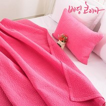 베딩코리아 60수아사면/국내생산/피그먼트/이불/패드/이불패드, 핑크