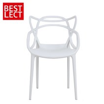베스트렉 B299 레고 마스터체어(투명) 식탁의자/인테리어의자, 화이트