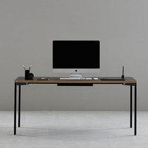 데스커 1600x700 컴퓨터 책상 DSAD116D, 상판-메이플/다리-화이트