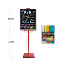 더블베이스 일반 블랙보드+원폴 레드+5색마카, 일반 블랙보드 45*60cm+원폴 레드+5색마카