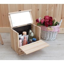 리빙루트 삼나무미니화장대 미니화장대, C.삼나무 큐브화장대