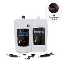코겐미네랄 세피아 스피드 칼라솔루션 일반염색약(멋내기), 4N Dark Brown 진한갈색, 1개, 1개