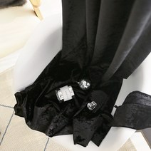 바이지미 블랙 벨벳커튼
