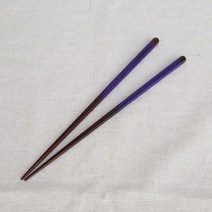 아이하시 수제 옻칠 나무 젓가락 숟가락, 센마끼젓가락(퍼플), 1벌