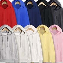 굿럭샵 남성용 45수 무지 후드집업