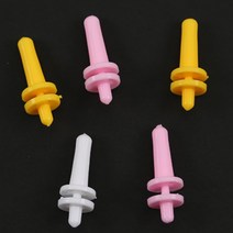 [비즈노리]컬러비즈 부자재 완벽구성, 35_팽이심세트/3색혼합, 5개, 02_컬러비즈모양판_원형(대) 투명_1개