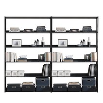 리바트 프렌즈 스틸 2400 5단 책장 (블랙)