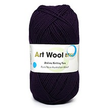 코디뜨개실 아트울8P 목도리 DIY 패키지, 아트울8P-4볼 #20 다크보라 100% 울