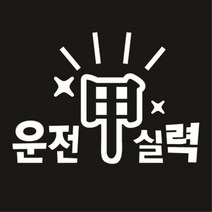센스만점 자동차스티커 모음 (주유구 스티커 포함), 154_운전실력갑(화이트), 1개