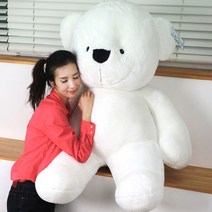 센스샵 화이트 누리베어 인형, 90cm, 90cm