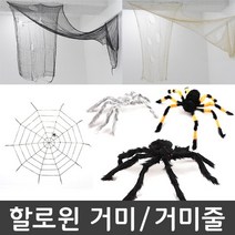피플스파티 할로윈장식소품 거미 거미줄모음, 왕거미(중)-블랙, 1개