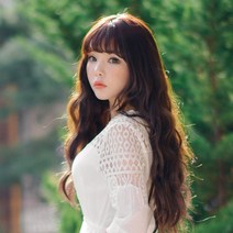 위그아우라 헤어피스 붙임머리4피스 데일리물결펌 부분가발 가발, 오렌지브라운, 1개