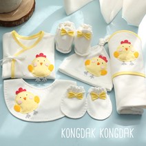 콩닥콩닥 꼬꼬 캐릭터 배냇저고리 DIY 6종 세트 출산DIY태교용품, 50p