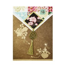 프롬앤투 연하장 전통카드/축하카드/감사카드, 황금노을 카드/연하장 FT301-1, 1개