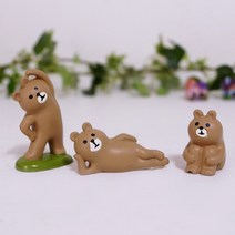 비오스 곰돌이와 토끼 동물피규어, 웅크린곰돌이, 1개