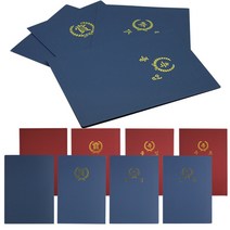 종이상장케이스(10개입) 350g 매직패브릭 상장케이스, 청색-수료(끼움식), 10개