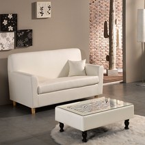 2인용 쇼파 3인용 인조가죽 소파 라떼/엔티/루시, 엔티블랙(2인용)