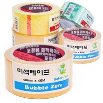 스카치/미색 박스테이프 48mm X 40m, 5개