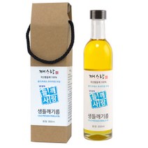 깨사랑 국산 냉압착 생들기름 300ml 선물박스 들기름, 1병
