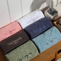 기라로쉬 40수 코마사 타올, 블루계열5장, 1개