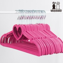 화이트래빗 논슬립 옷걸이 18종 모음, 9.벨벳 러블리 핑크 50p, 1개